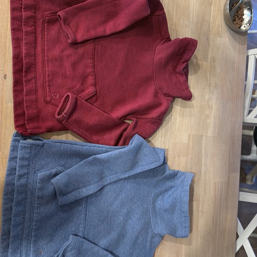 Two high neck/ turtleneck girls Crewcuts sweatshirts size XS